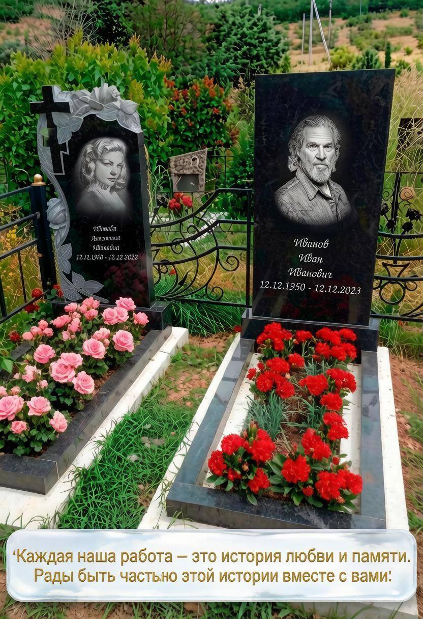 Установка памятников на всех кладбищах Крыма в Симферополе фото 2 Услуги Симферополь