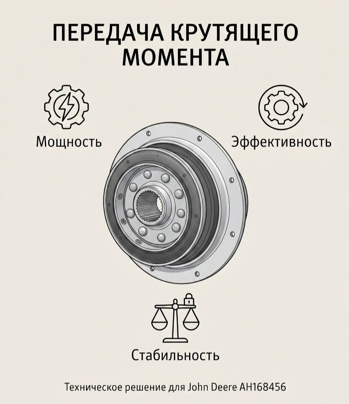 Продам шлицевое соединение (демпфер) John Deere AH168456 в Санкт-Петербурге фото 2 Транспорт Санкт-Петербург