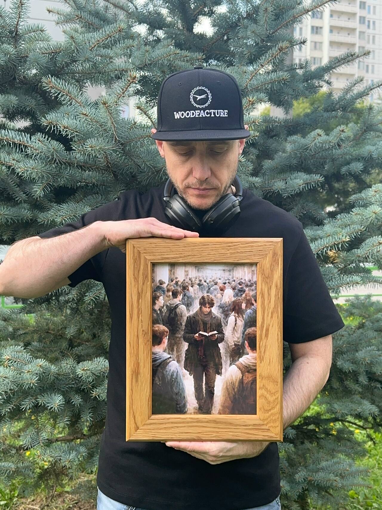 Фоторамка. А4. Дуб. Багет 50мм. Цвет: натуральный. в Подольске фото 4 Для дома и дачи Подольск