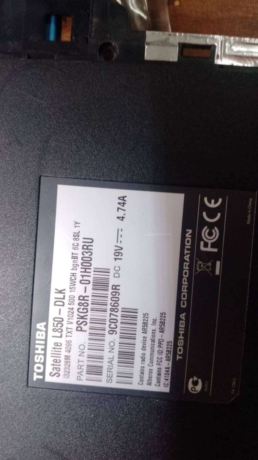 Запчасти для ноутбука Toshiba Satellite L850-DLK в Сочи фото 3 Бытовая электроника Сочи