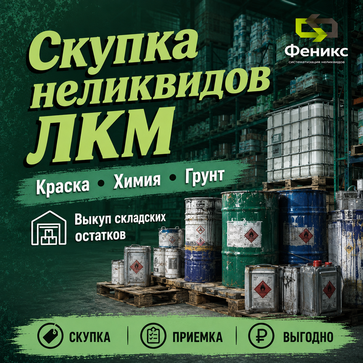 Куплю краску неликвид