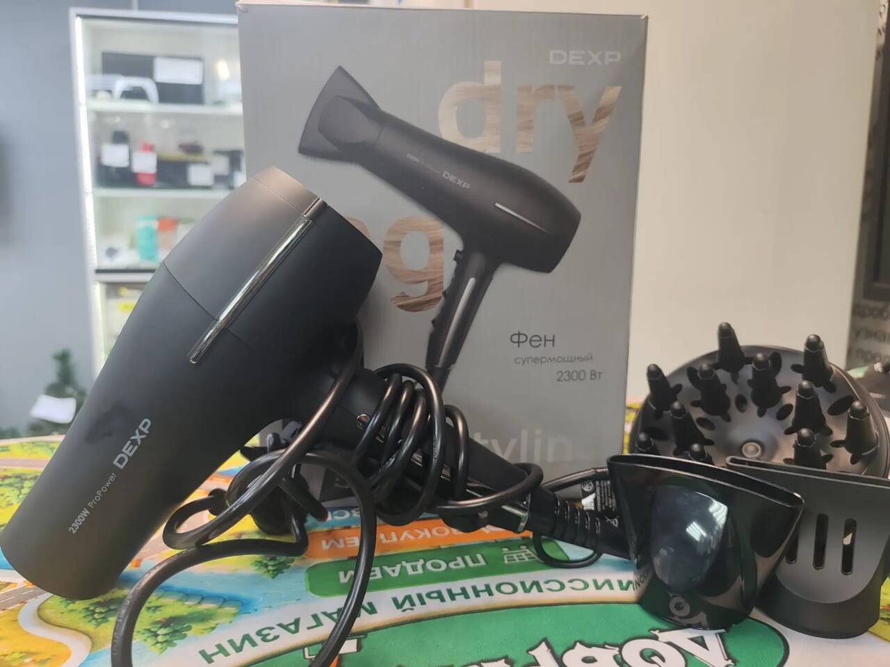Фен Проводной Dexp DHD-100S в полном комплекте!