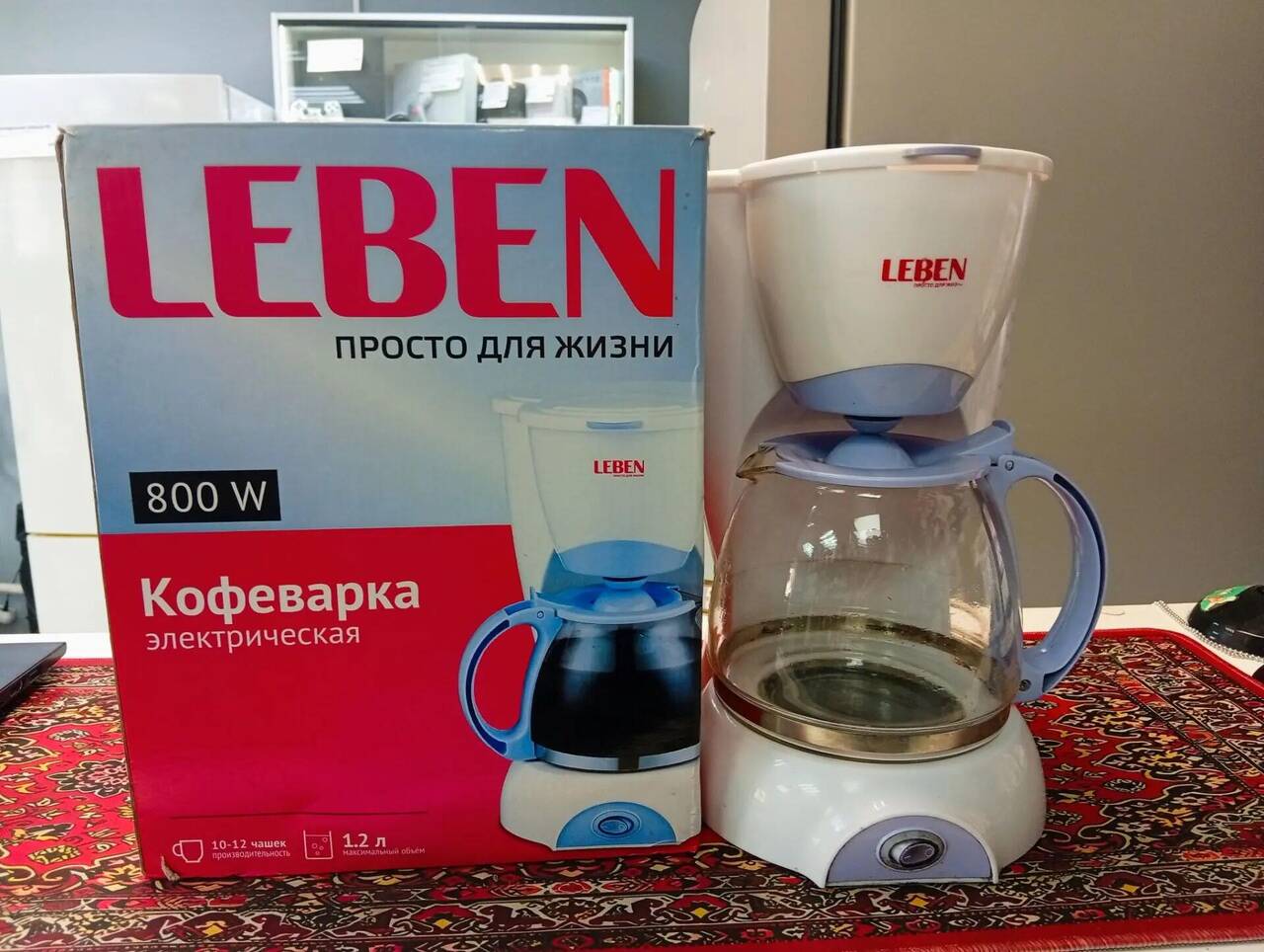 Кофеварка Капельная Leben 475043 в Ужуре фото 2 Для дома и дачи Ужур