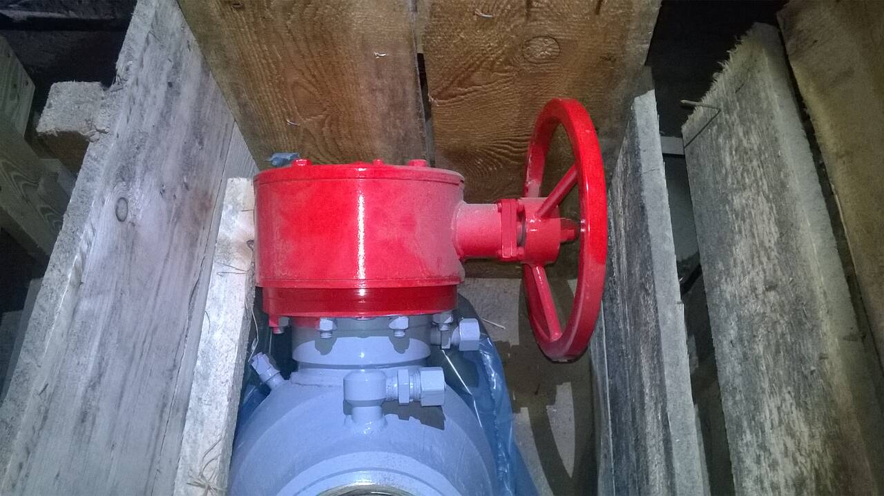 Кран шаровый Ду150 Ру160 газ