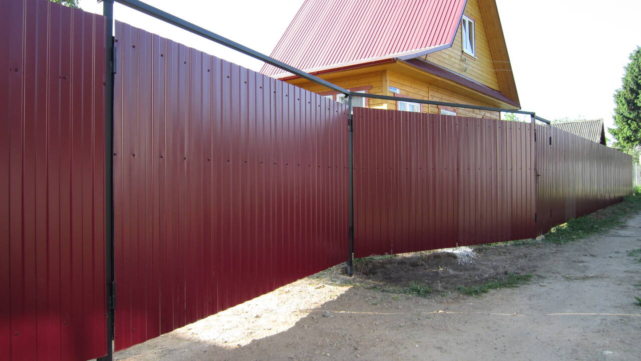 Забор из профнастила (профлиста) в Кимрах фото 4 Услуги Кимры
