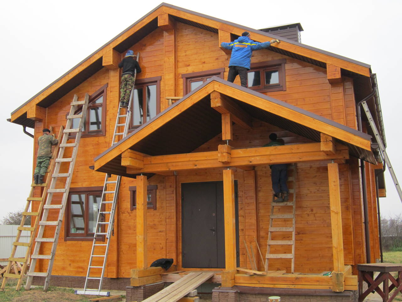 Покраска домов Бань Дач в Кимрах фото 2 Услуги Кимры
