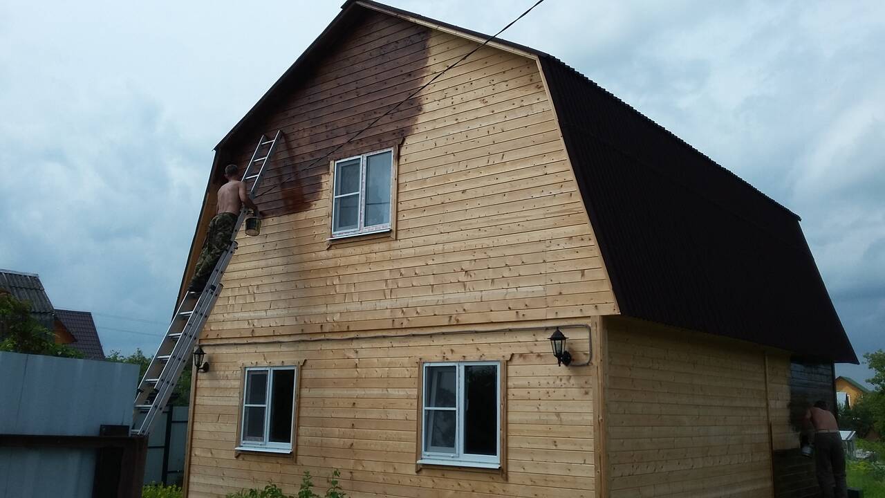 Покраска домов Бань Дач в Кимрах фото 4 Услуги Кимры