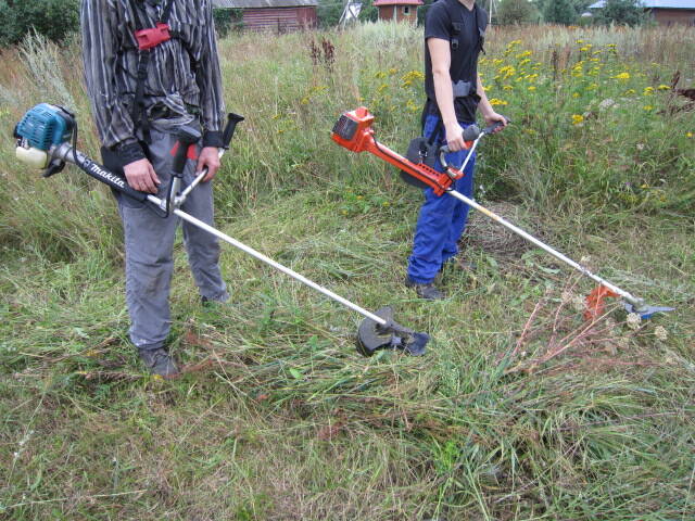 Покос травы Бурьяна Сухостоя в Кимрах фото 4 Услуги Кимры