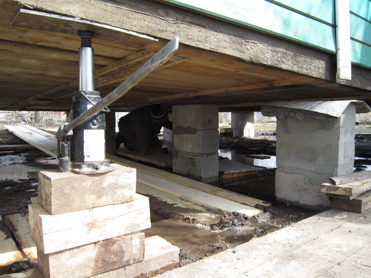 Подъем дома Реставрация Замена фундаментов