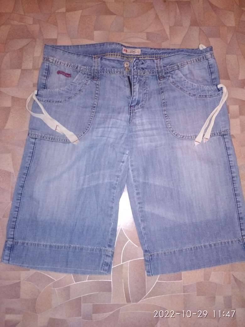 Продам джинс синий женские шорты 46-48/167
