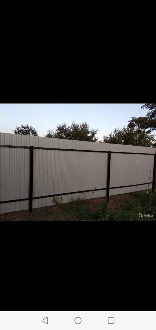 Забор из профнастила  в Казани фото 2 Услуги Казань