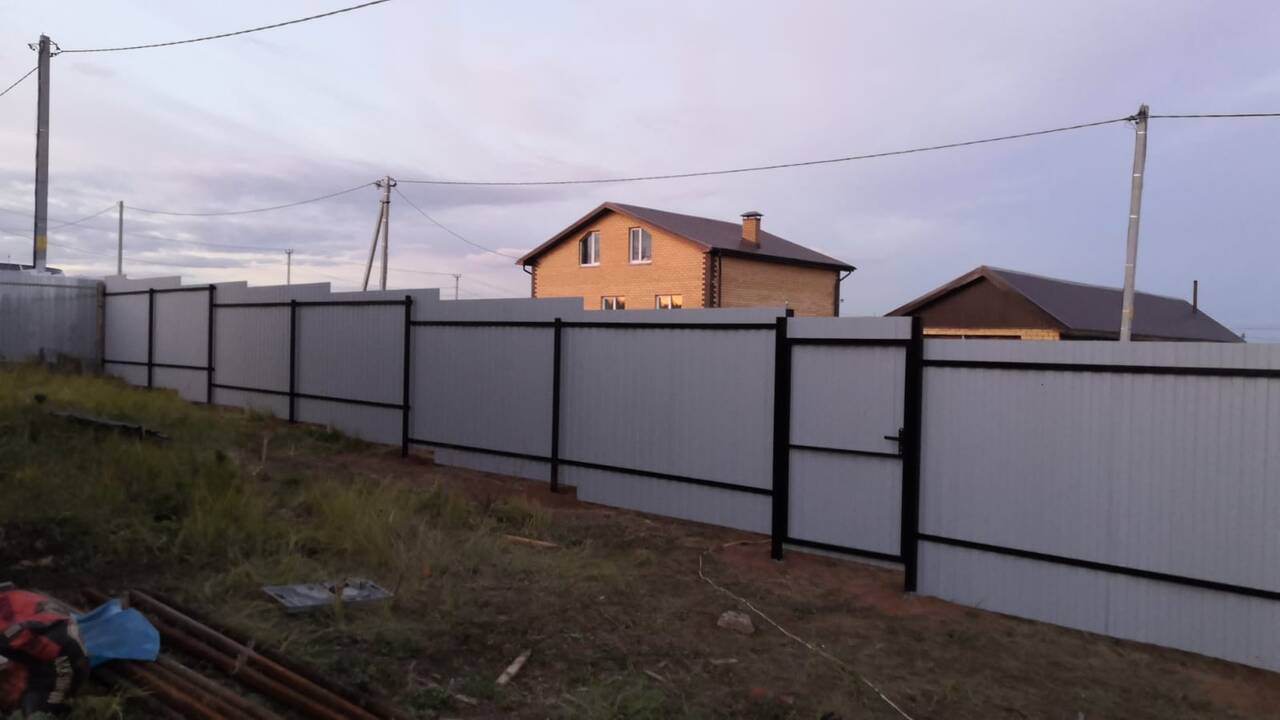 Забор из профнастила  в Казани фото 3 Услуги Казань