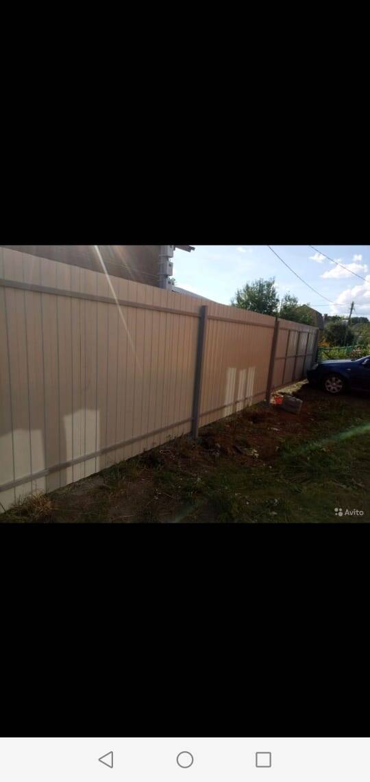 Забор из профнастила  в Казани фото 4 Услуги Казань