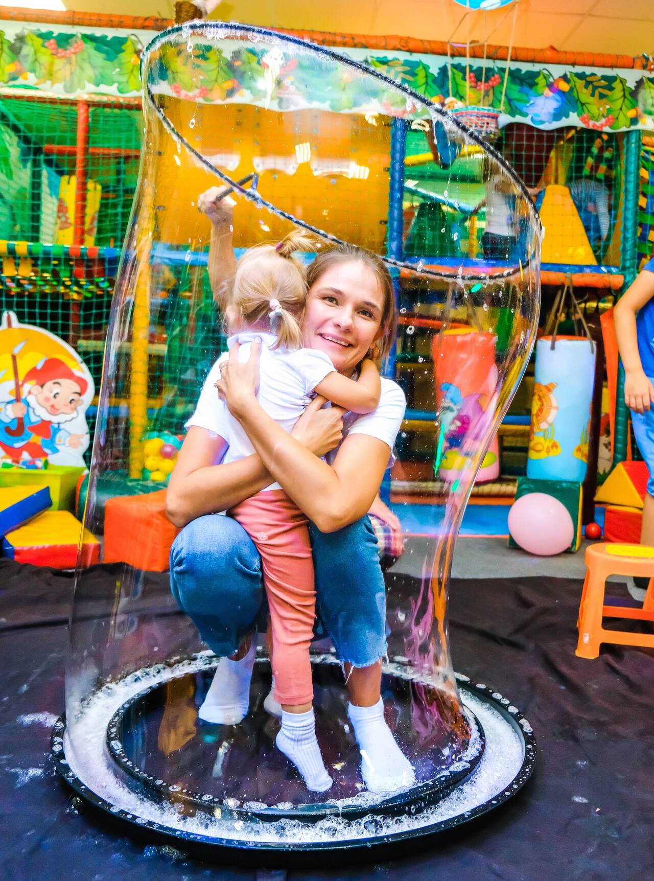 Шоу мыльных пузырей