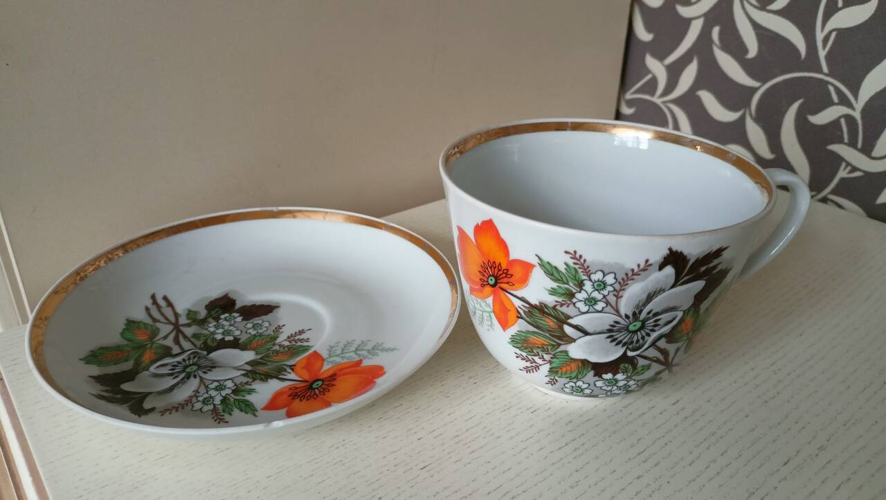 Чайная пара Дулево