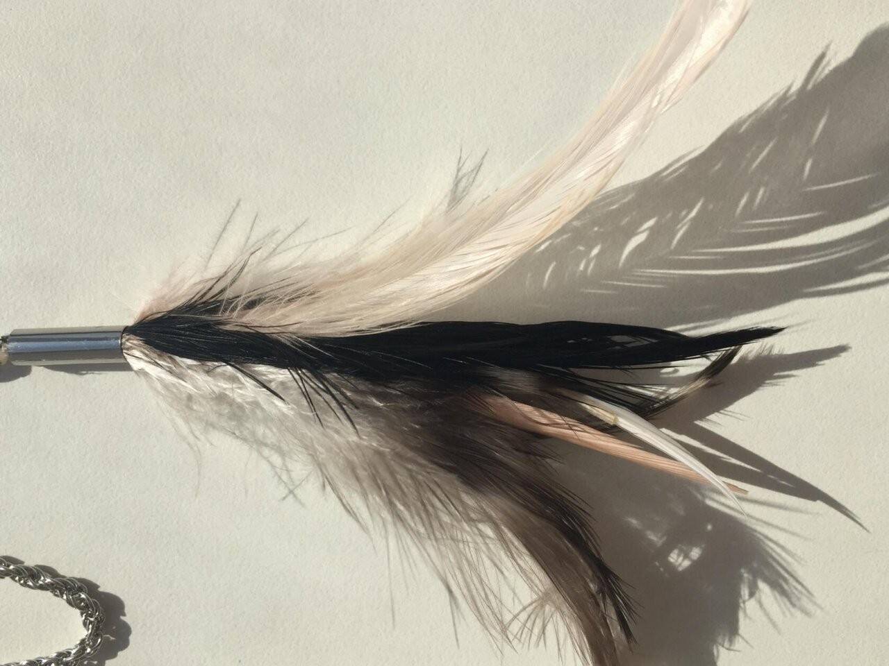 Колье цепочка цепь бижутерия украшение перья чёрные розовые мода стиль бренд тренд 42 44 46 48 40 в Москве фото 2 Личные вещи Москва