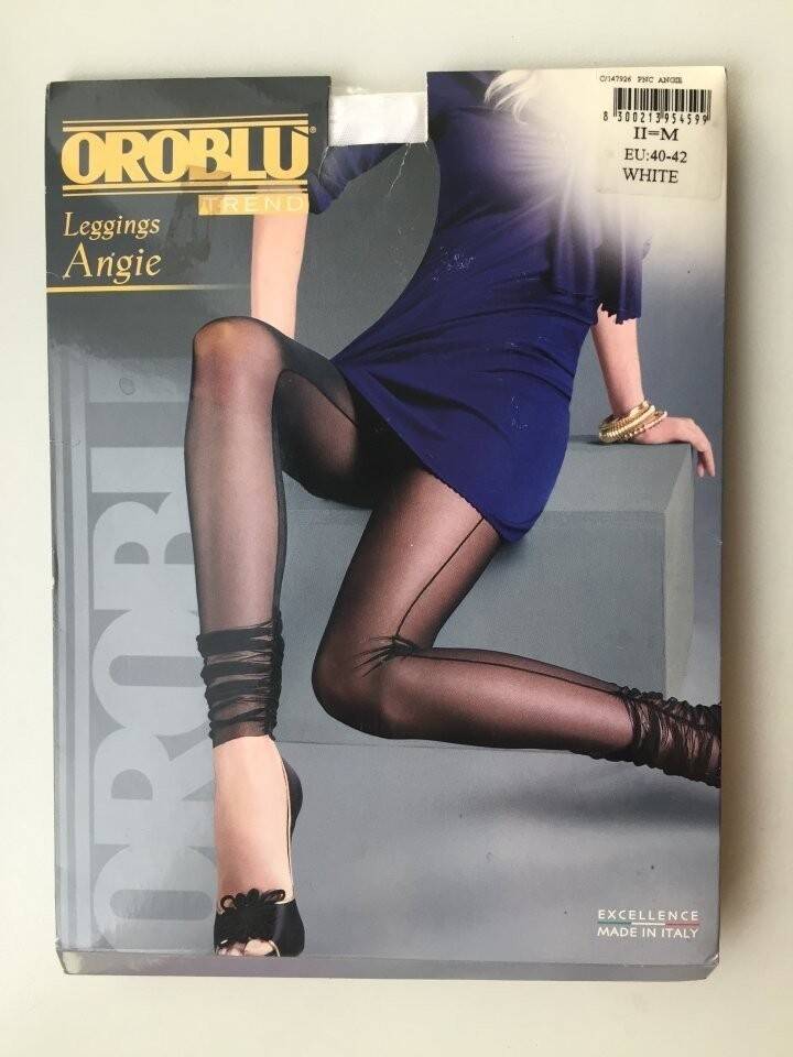 Лосины новые oroblu 46 м белые сетка стретч брюки леггенсы леггинсы легенсы легинсы женские в Москве фото 1 Личные вещи Москва