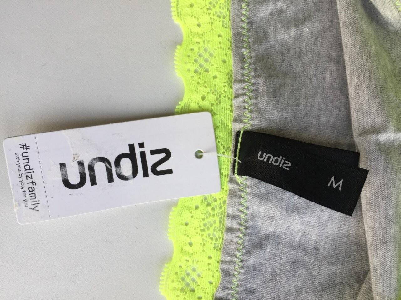 Трусы новые undis 44 46 m хлопок серые кружева неон салатовые нижнее белье женское гипюр зеленый бик в Москве фото 2 Личные вещи Москва