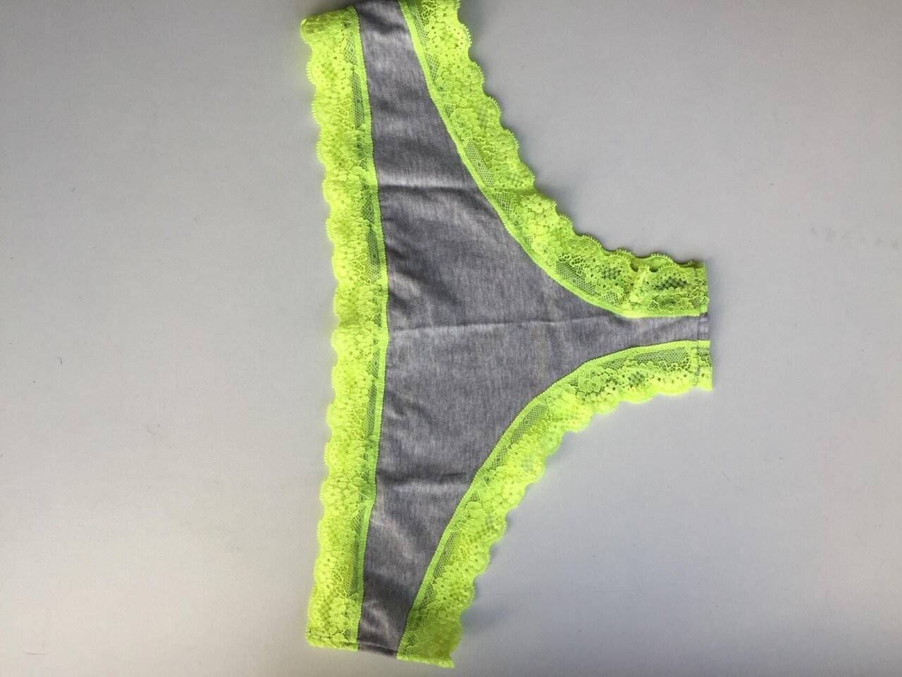 Трусы новые undis 44 46 m хлопок серые кружева неон салатовые нижнее белье женское гипюр зеленый бик в Москве фото 5 Личные вещи Москва