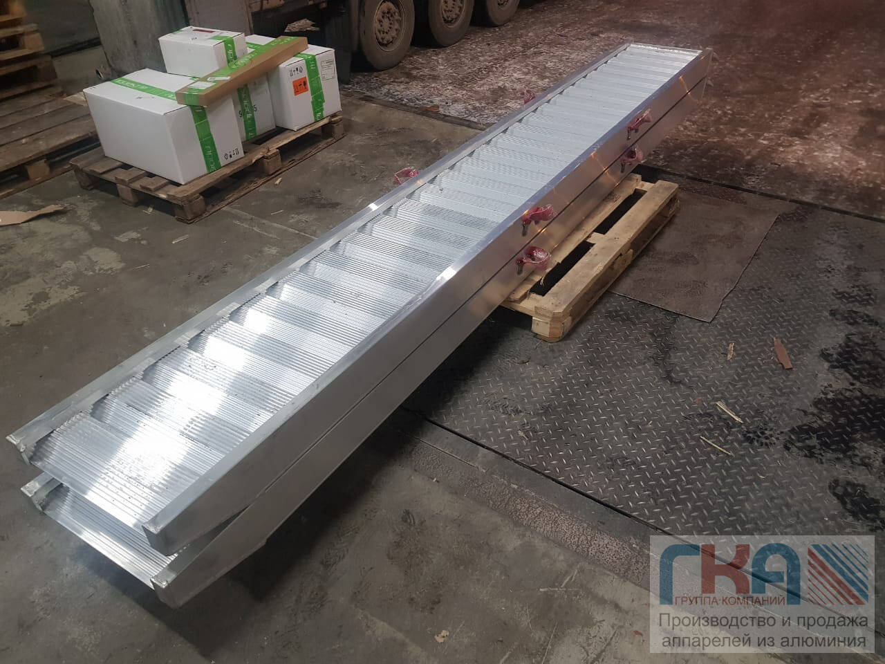 Аппарели грузоподъёмность 400.50/100 Грузоподъёмность 7000 кг/на пару  в Москве фото 5 Транспорт Москва