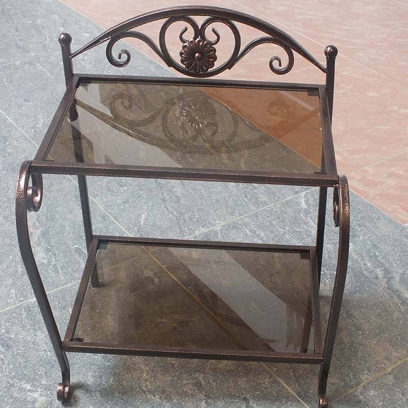 Тумбочка прикроватная металлическая кованая в Москве фото 1 Для дома и дачи Москва