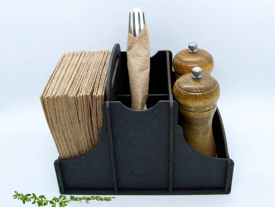 Столовый Органайзер - Диспенсер "Kondiment Dark" Столовый Органайзер - Диспенсер "Kondiment Dark"