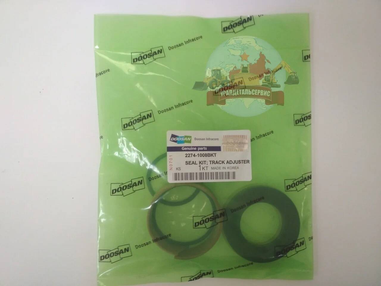 Ремкомплект г/ц натяжителя Doosan DD80 2274-1008BKT (401107-00119) в Екатеринбурге фото 1 Транспорт Екатеринбург