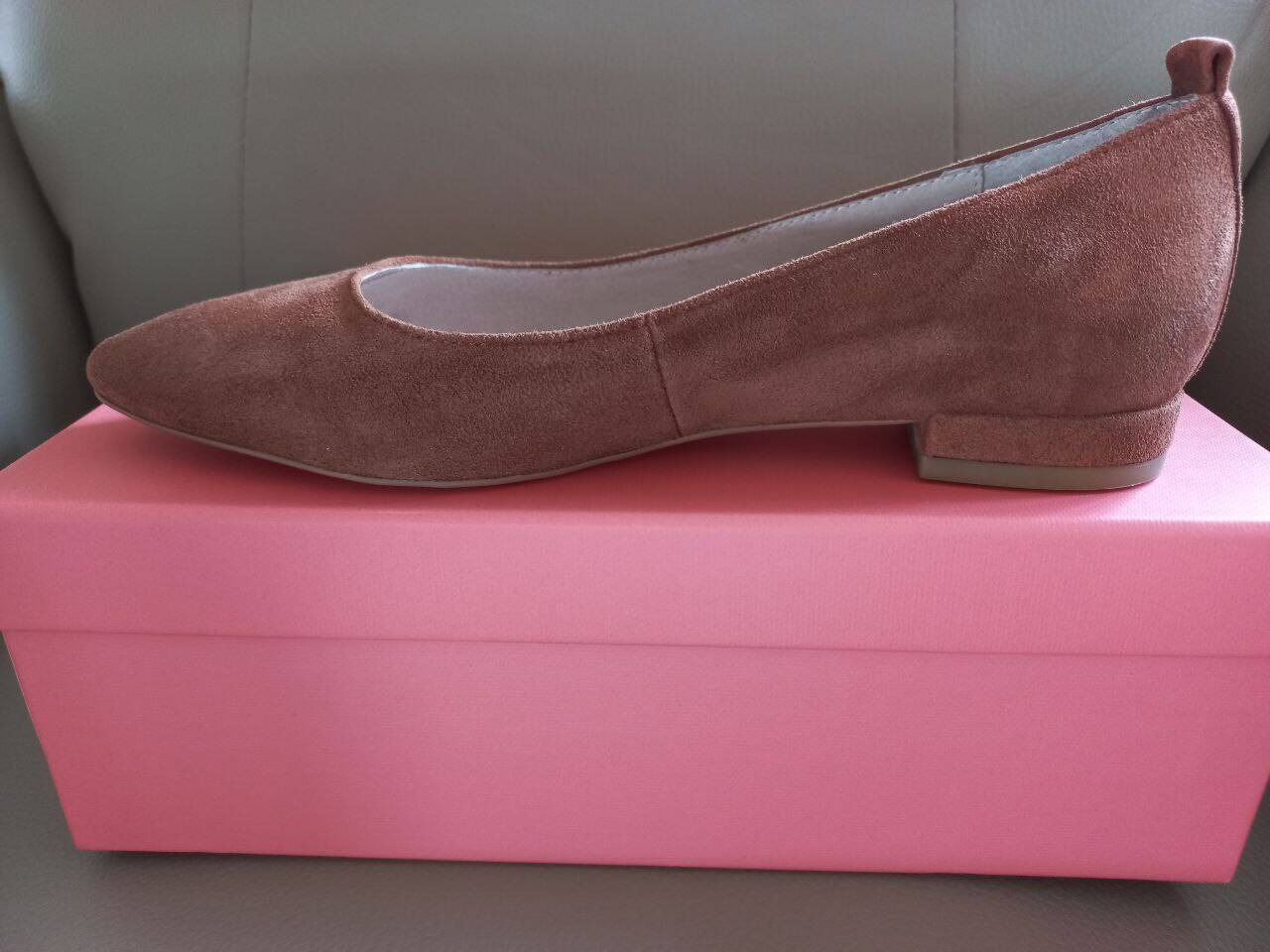 Туфли женские замшевые 