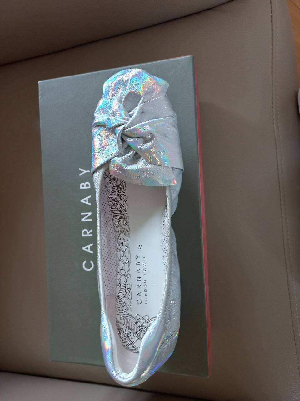 Туфли серебристые 