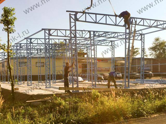 Строительство быстровозводимых ангаров из сэндвич панелей.  в Санкт-Петербурге фото 2 Услуги Санкт-Петербург