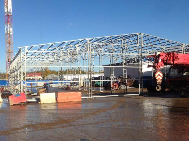 Строительство быстровозводимых ангаров из сэндвич панелей.  в Санкт-Петербурге фото 5 Услуги Санкт-Петербург