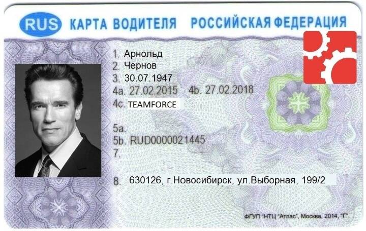 Оформление и выдача карты водителя для тахографа с СКЗИ и ЕСТР