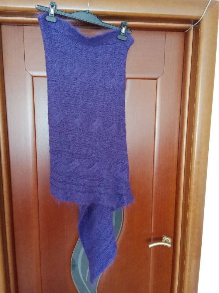 Пончо brandy melville италия 44 46 48 s m l мохер фиолетовое сиреневое вязаное болеро рукава кофта н в Москве фото 3 Личные вещи Москва