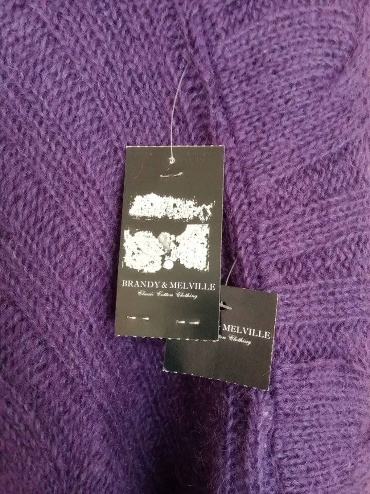 Пончо brandy melville италия 44 46 48 s m l мохер фиолетовое сиреневое вязаное болеро рукава кофта н в Москве фото 5 Личные вещи Москва