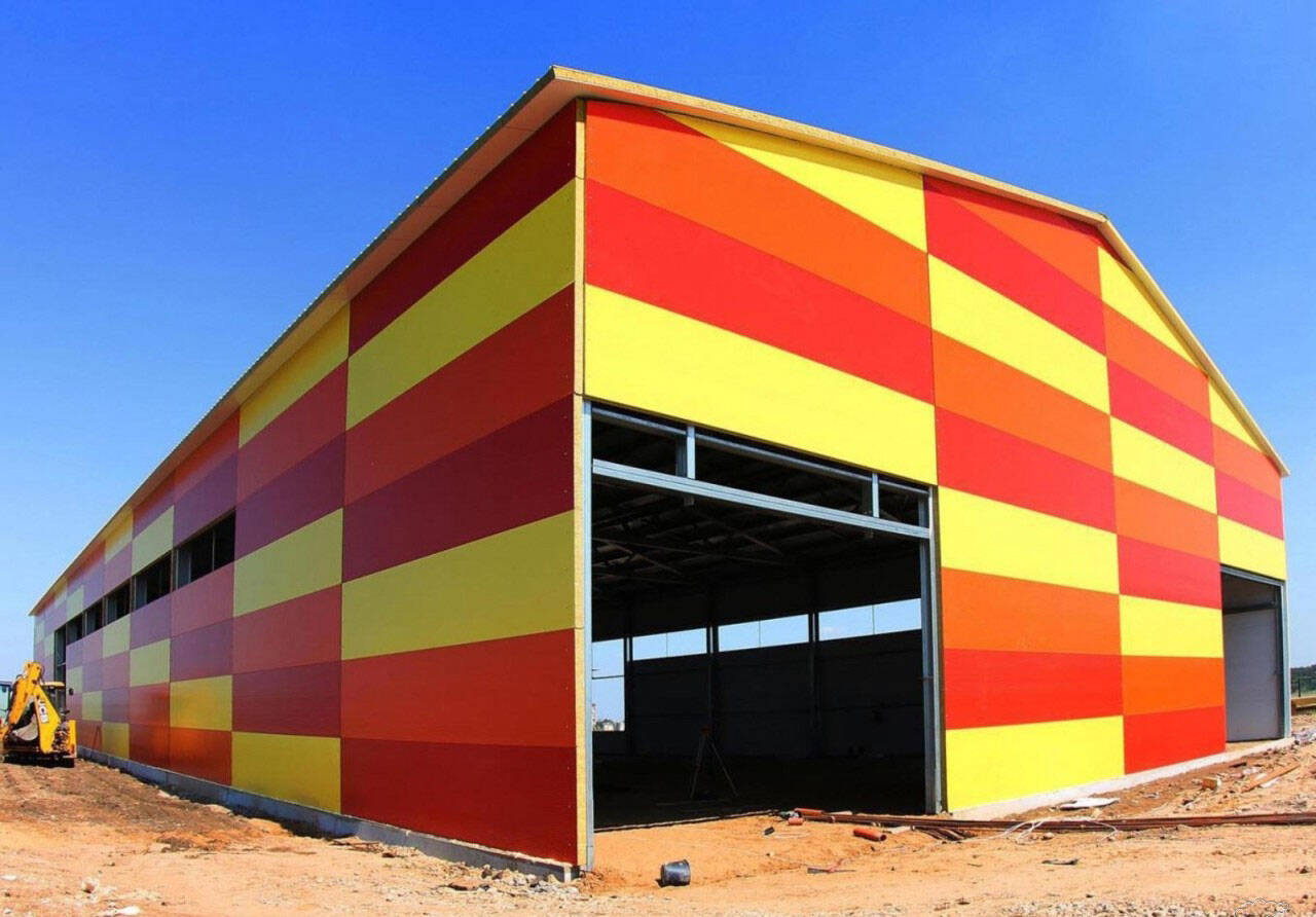 Ангары и склады из сэндвич-панелей